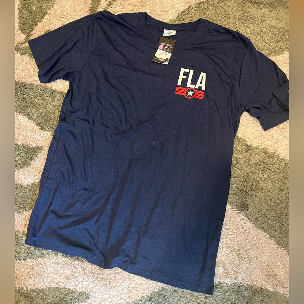 Navy FLA Florida Short Sleeve Tee
